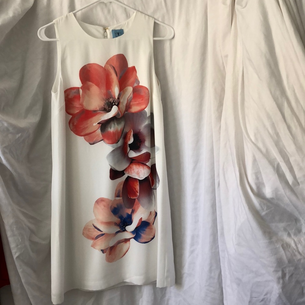 CeCe floral shift dress